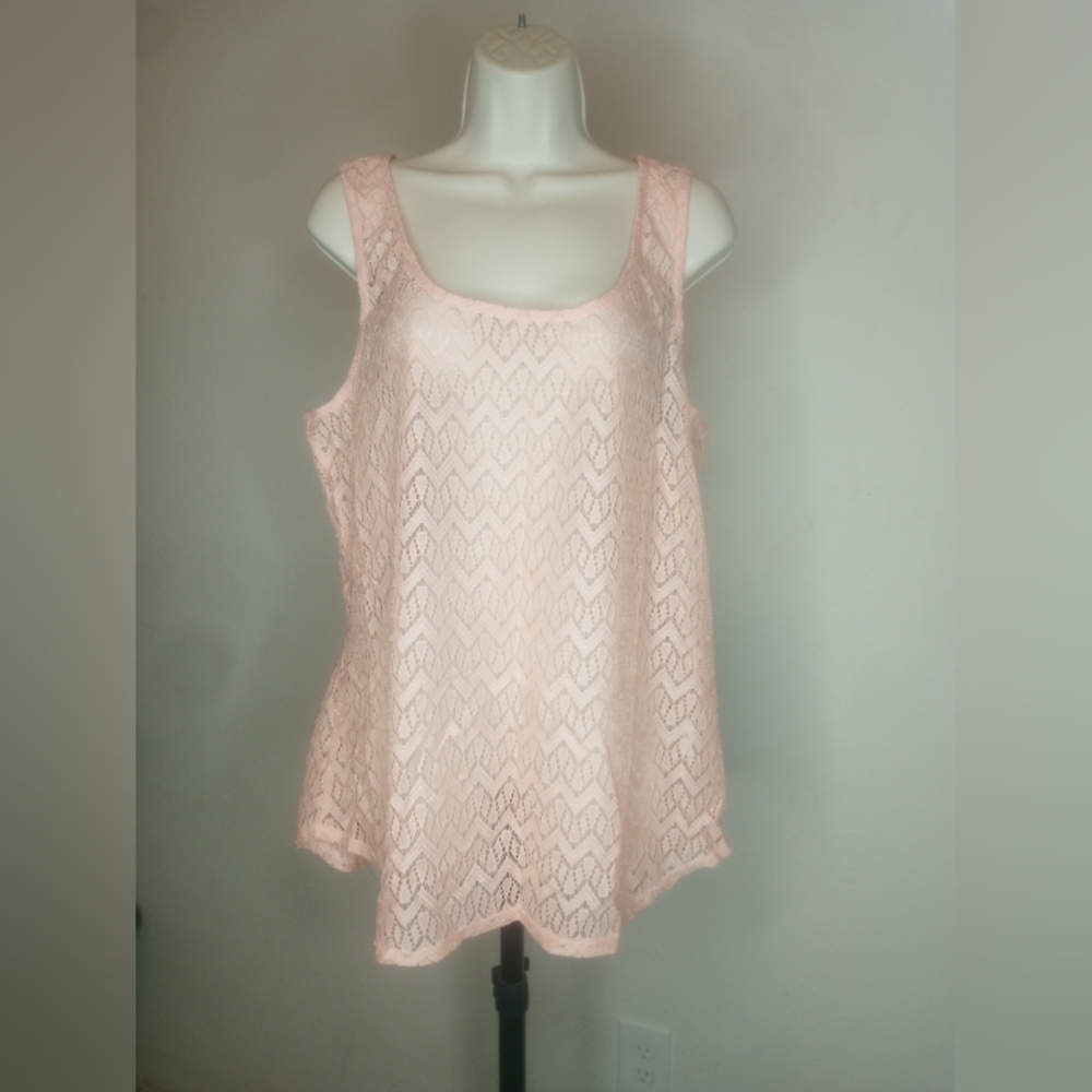 Maurices Pink Relaxed Tank Top Sz XL - Picture 2 of 10
